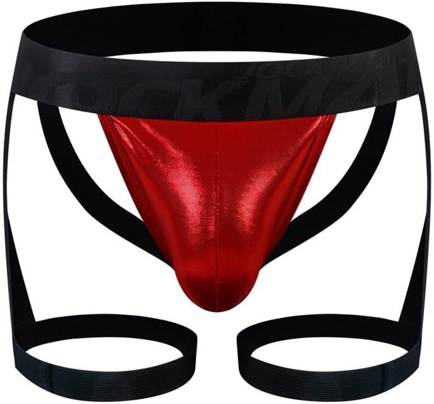 JOCKMAIL Mens Thong Jockstrap Athletic Supporters Leggings for Men Jock