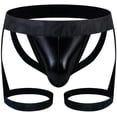 thumbnail image 1 of JOCKMAIL Mens Thong Jockstrap Athletic Supporters Leggings for Men Jock Strap Male Underwear, 1 of 7