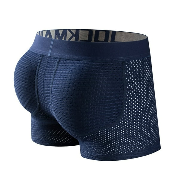 JOCKMAIL Mens Underwear Boxer Mens Padded Boxers Shorts Mesh Breathable Hips Enhancing Mens Boxers with Removable Cup