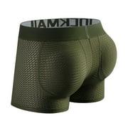 JOCKMAIL Mens Underwear Boxer Mens Padded Boxers Shorts Mesh Breathable Hips Enhancing Mens Boxers with Removable Cup