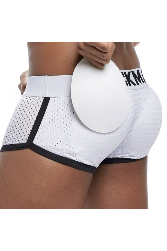 Mens Underwear Boxer Mesh Mens Padded Underwear Boxer with Hip Pad Men's Boxers
