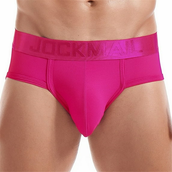JOCKMAIL Mens Underwear Briefs Colorful Mens Briefs Athletic Underwear Briefs Low Waist Mens Sport Underwear Briefs