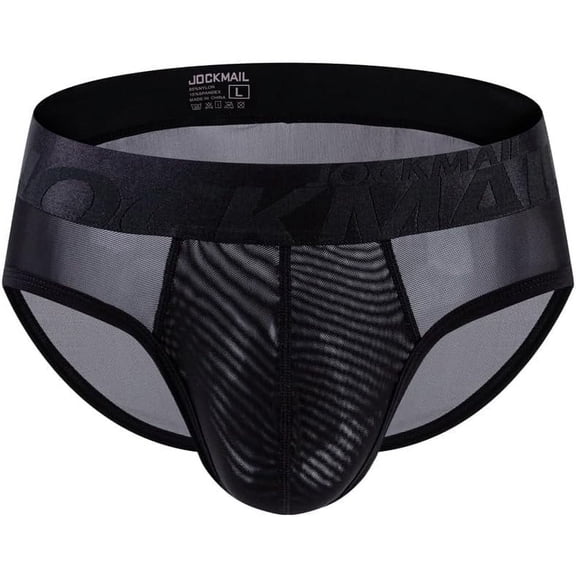 JOCKMAIL Mens Underwear Briefs Men's Sexy Briefs Low Rise Breathable Ultra-Thin Sweat Absorbing Panties