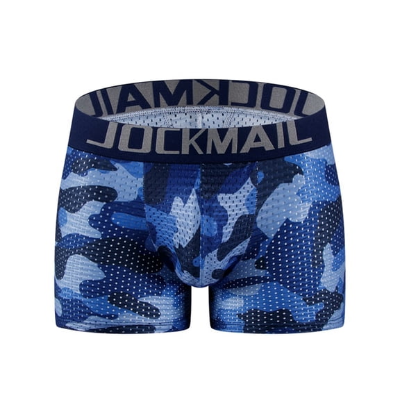 JOCKMAIL Mesh Mens Underwear Boxer Mens Padded Underwear Boxer with Hip Pad Mens Boxers