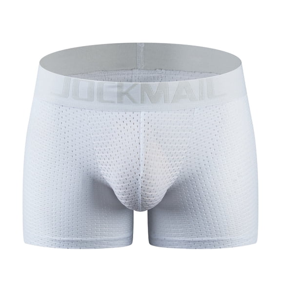 JOCKMAIL Mesh Mens Underwear Boxer Mens Padded Underwear Boxer with Hip Pad Mens Boxers