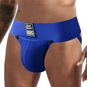 JOCKMAIL Thongs Jockstrap Men Underwear Removable Pouch and G Strings Breathable Thermal Underwear Male Panties