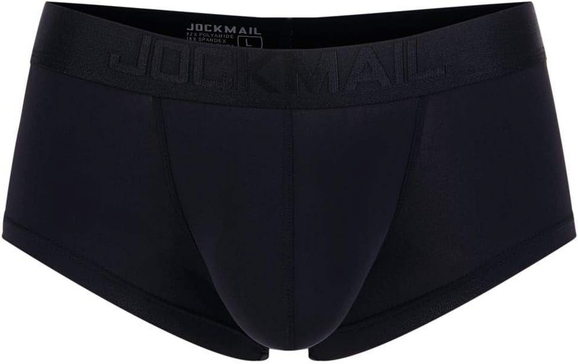 JOCKMAIL Ultrathin Ice Sexy Underwear Men Boxers Solid Convex Mens Underpants Short Panties Gay