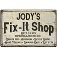 thumbnail image 1 of JODY'S Fix-It Shop Sign Grandpa Dad Wall Décor 8 x 12 Matte Finish Metal 108120006435, 1 of 1