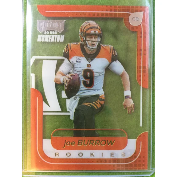 JOE BURROW ROOKIE CARD BENGALS RC 2020 Panini Playoff Joe Burrow CLEAR