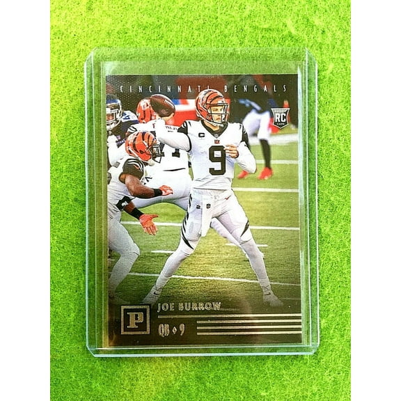 JOE BURROW ROOKIE CARD JERSEY #9 BENGALS 2020 Panini Chronicles Panini TRUE RC !