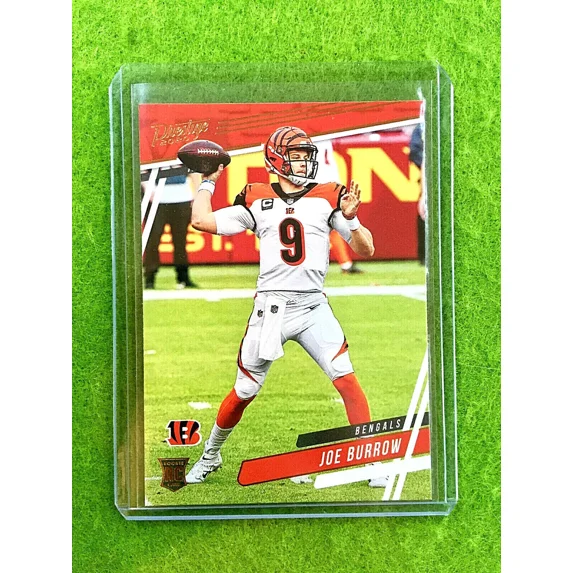 JOE BURROW ROOKIE CARD JERSEY #9 BENGALS RC 2020 Panini PRESTIGE