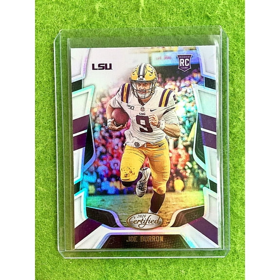 JOE BURROW SILVER PRIZM ROOKIE CARD BENGALS LSU 2020 Chronicles CERTIFIED