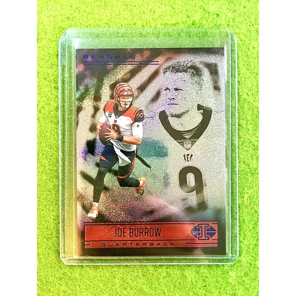 JOE BURROW WHITE SPARKLE PRIZM CARD BENGALS 2021 Panini Illusions