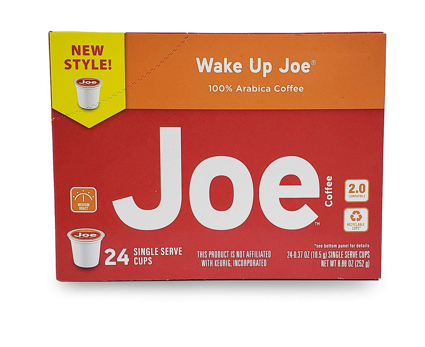 JOE KNOWS COFFEE FOR SINGLE SERVE COFFEE BREWERS, RECYCLABLE PLASTIC