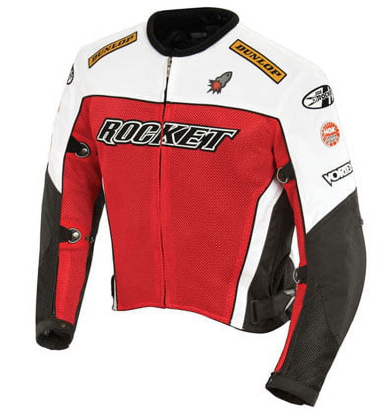 JOE ROCKET Motorcycle UFO 2.0 Men's Jacket Red/Black/White XX-Large  9051-1107