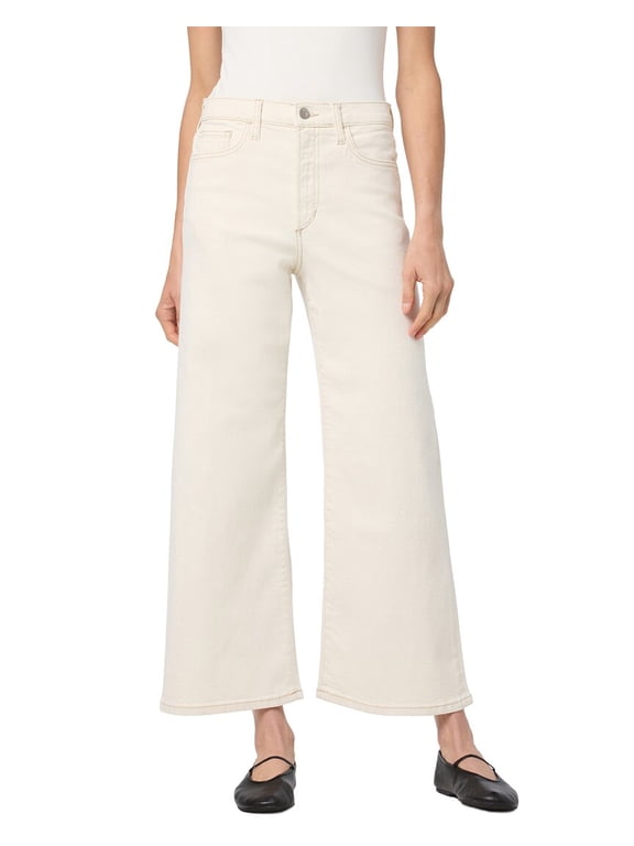 womens Ecru Wide Leg Jean, 27