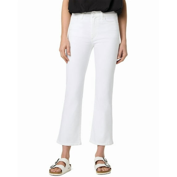JOE'S Jeans womens High-Rise Crop Bootcut White Jean, 34