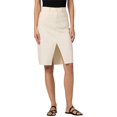 thumbnail image 1 of JOE'S Jeans womens JOE’S Jeans High-Rise Front Slit Midi Skirt, 32, White, 1 of 3