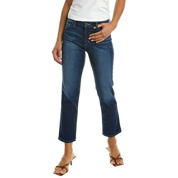 JOE'S Jeans womens Mid-Rise Straight Crop Jean, 24, Blue