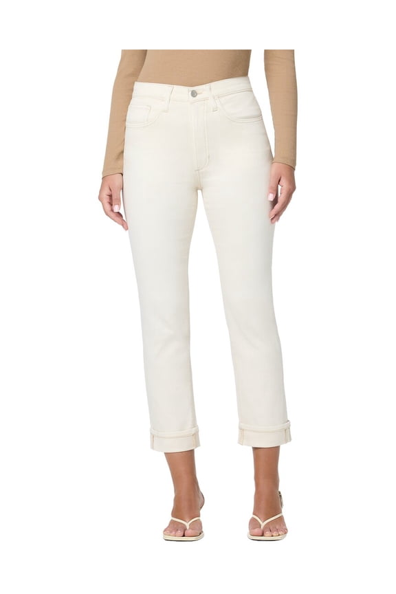 womens OG Ankle Ecru Straight Leg Jean, 27, White