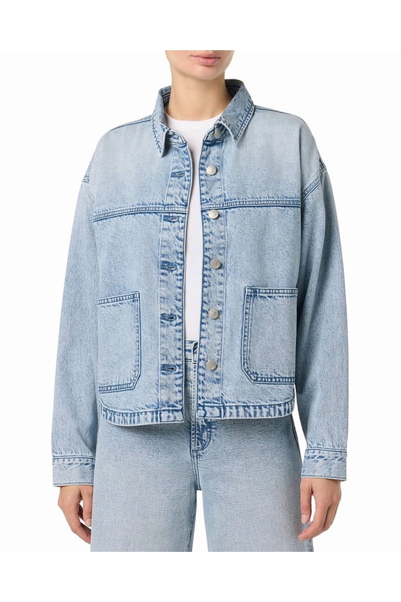 womens Oversized Denim Jacket, m