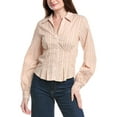 thumbnail image 1 of JOE'S Jeans womens  Striped Pleated Dress Shirt, xs, 1 of 3