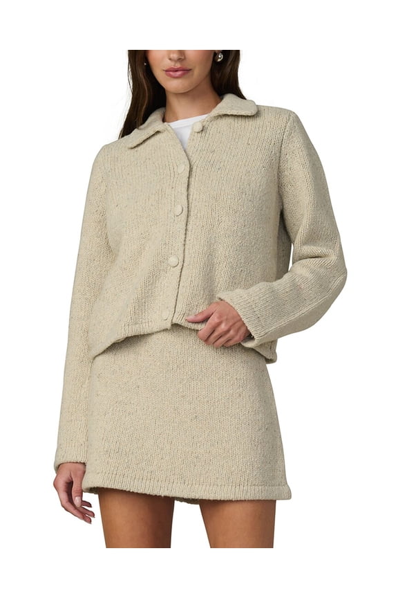 womens The Lennon Wool & Alpaca-Blend Sweater Jacket, s, Blue