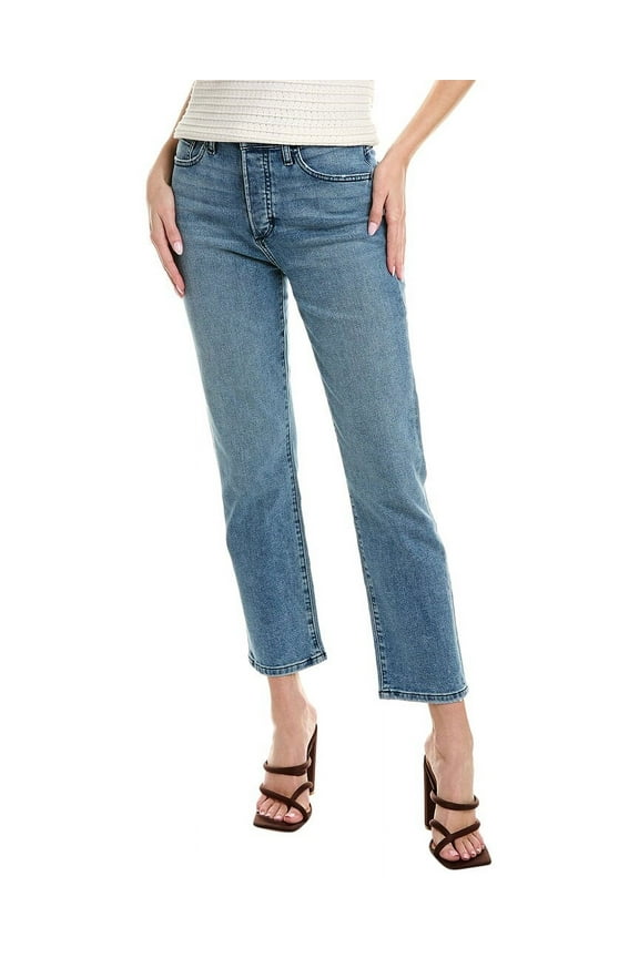 womens The OG Cara Straight Ankle Jean, 24, Blue