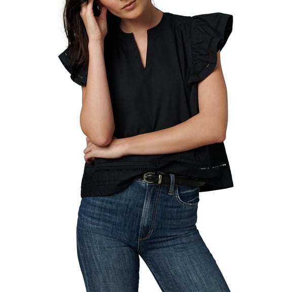 JOE'S Jeans womens  The River Flutter Sleeve Top, xs