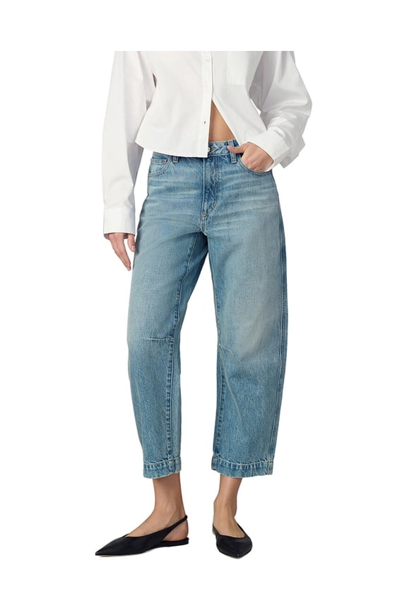 womens The Wilder Sincere Relaxed Barrel Jean, 31, Blue