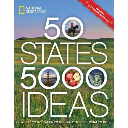 50 States, 5,000 Ideas: Where to Go, When to Go, What to See, What to Do (Paperback)