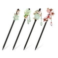 thumbnail image 1 of JOELY Asian Hair Sticks, 4 Pcs 7" Wooden Japanese Hair Pin Stick with Flower Bead Pendants, Traditional Asian Hair Sticks with Vintage Tassel & Chopsticks for Hair, Colorful, 1 of 6