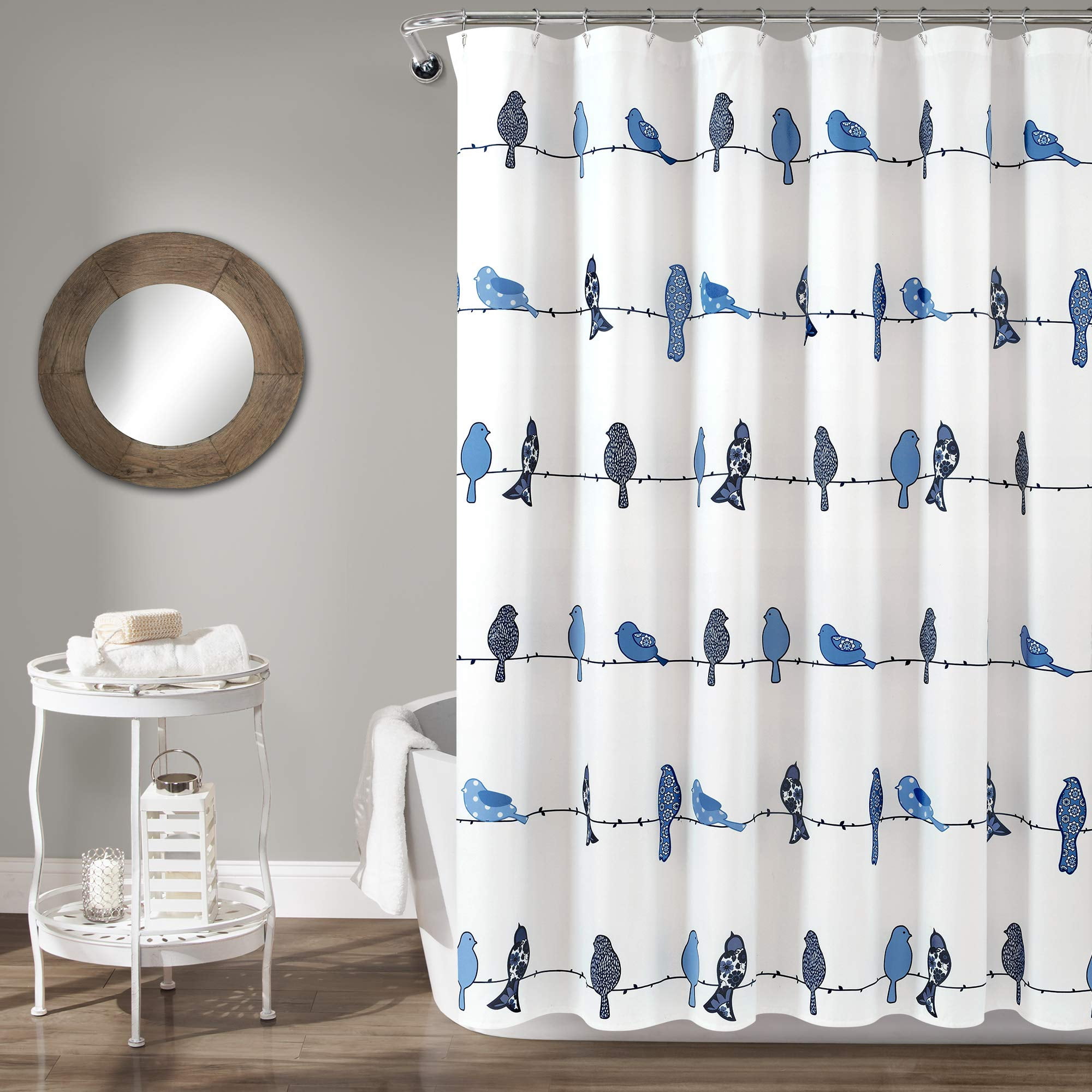 JOELY Rowley Birds Shower Curtain, 72" W x 72" L, Multi - Colorful