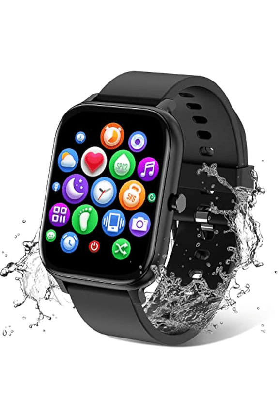 Black Smarts Watch, 1.9 Inch Display with 108 Programable Sports Modes
