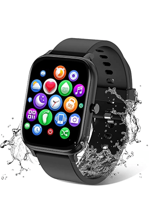 Black Smarts Watch, 1.9 Inch Display with 108 Programable Sports Modes