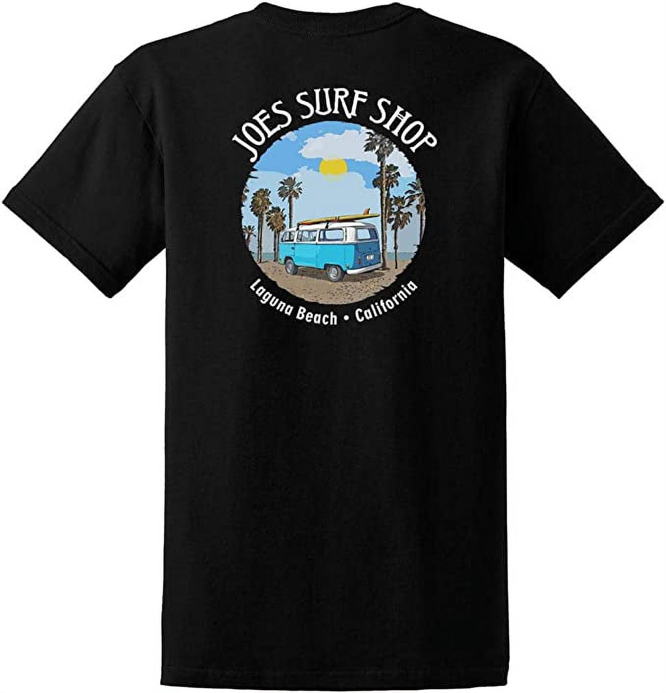 JOES SURF SHOP Men's Early Bird Logo Heavyweight T-Shirt - Regular, Big & Tall Sizes - View #3