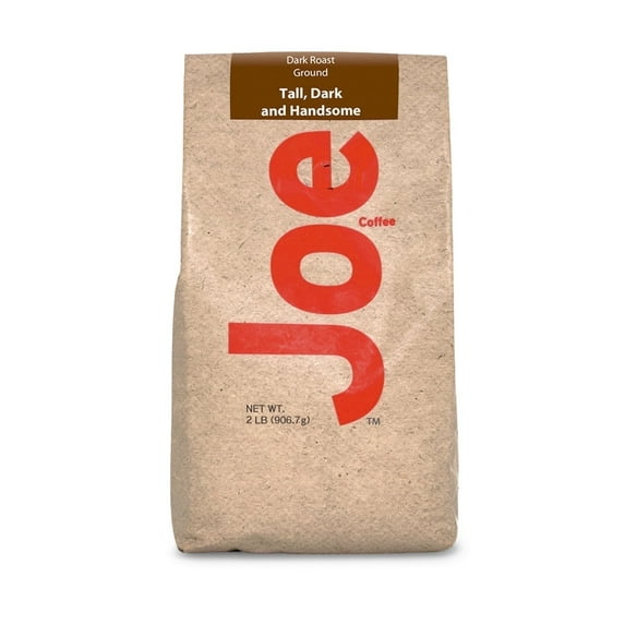 Joe Knows Coffee Tall Dark and Handsome Dark Roast Ground Coffee, 2 Pound Bag