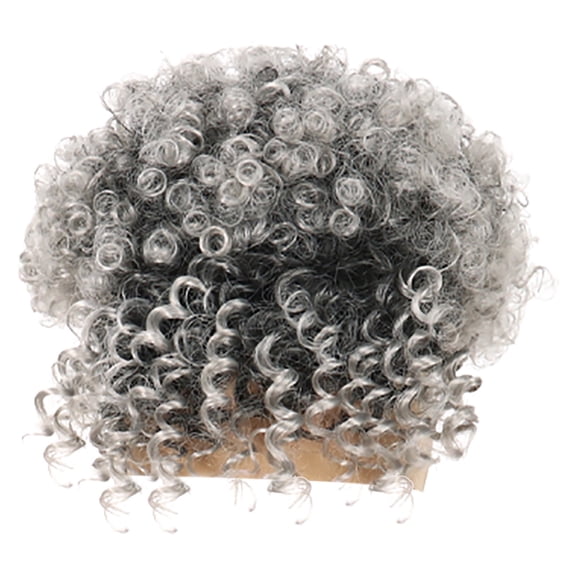 JOFMWIX Curly Hair Explosion Pack Bangs Wig Small Style