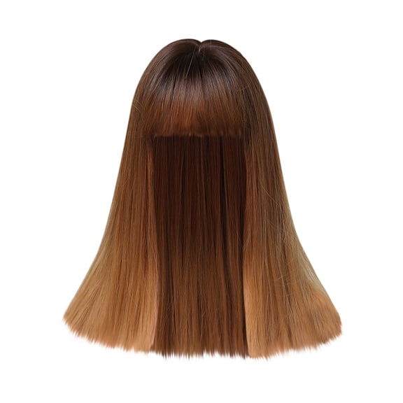 JOFMWIX Non-Glue Lace Front Wig Short Beach Wave Bob Wig for Women - Thick Soft Heat Resistant Fiber, No Shedding No Tangles, Dyeable & Easy to Wear, 14 Inch Natural Daily Wig