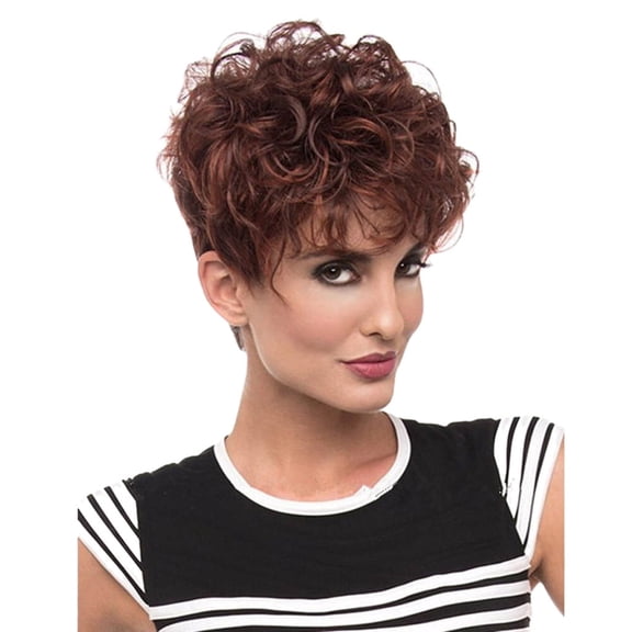 JOFMWIX Sexy Full Wig Short Curly Styling Cool Pro