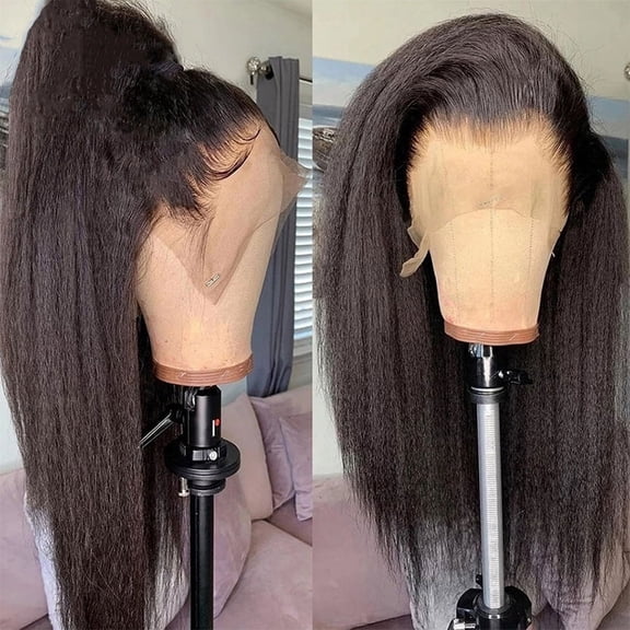 JOFMWIX Straight Lace Front Wig 13x6 Lace Closure Human Hair Wig Pre Plucked Natural Hairline Soft Touch Washable Versatile Hairstyles for Women