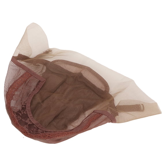 JOFMWIX Wig Net Hairnet Lace Nylon Mesh U Part Adjustable Breathable Dark Brown Cap 2.76 inches / 7 cm [cite: 12]