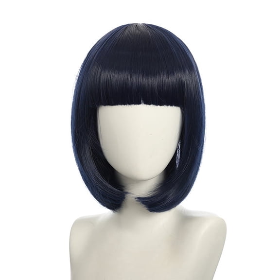 JOFMWIX Women Short Hair Wig, 30cm Multiple Colors Cute Temperament Wave, Natural Look, High Temperature Silk, Comfortable & Adjustable