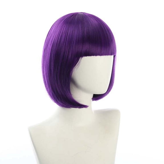 JOFMWIX Women's Short Wavy Wig 30cm, High Temperature Silk, Natural Scalp-Like Cap, Multiple Colors, Cute Temperament, Comfortable & Adjustable