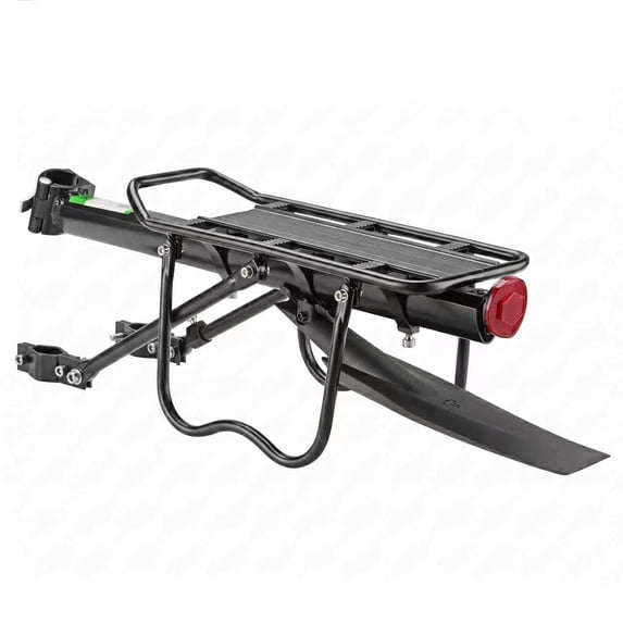 JOGGEIL Bike Rack Rear for Back of Bike with Fender, Universal Adjustable Bicycle Cargo Rack, Heavy Duty 110lbs Stable Carrier for Commuting & Panniers