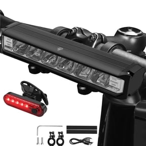 JOGGEIL Super Bright LED Bike Light, USB Rechargeable Bicycle Headlight, Waterproof Bike Headlight, Waterproof Bike Headlight,Daytime Running Light,MTB Off-Road Cycling Commuting