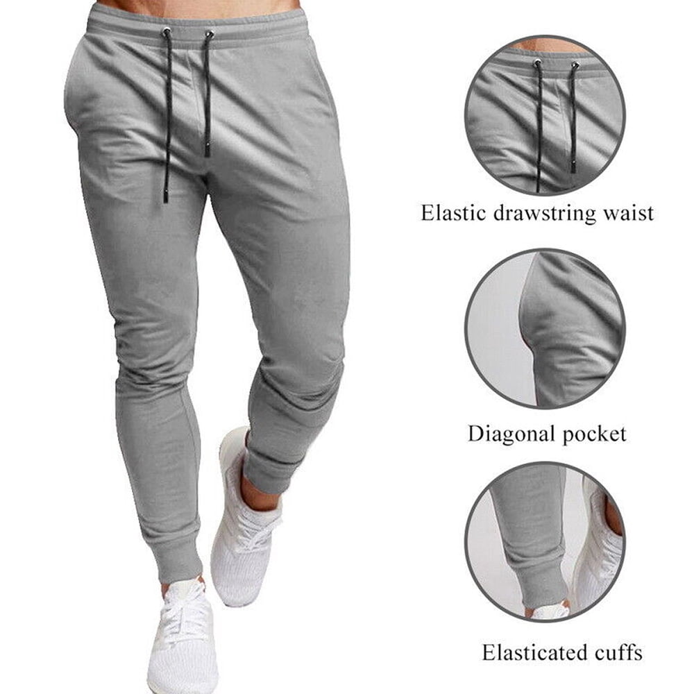 GINGTTO Men's Slim Fit Joggers - Casual Sweatpants With Pockets For Workout & Lounge
