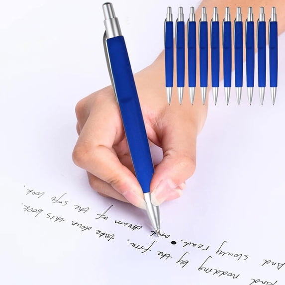JOGZMZ 10 Pack Retractable Ballpoint Pens with 1.0mm Fine Point for Smooth Writing in Office Home or Daily Use