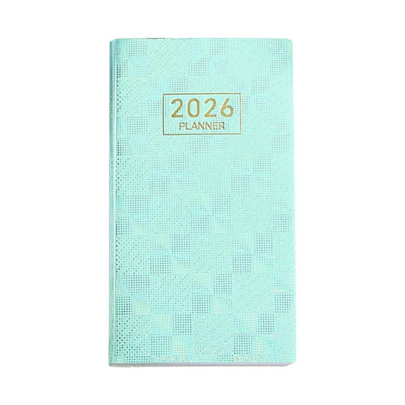 JOGZMZ 2026 A6 Daily Planner - Mini Pocket Organizer Notebook with Calendar, Portable Travel Journal & Scheduling Diary for Office Daily Use