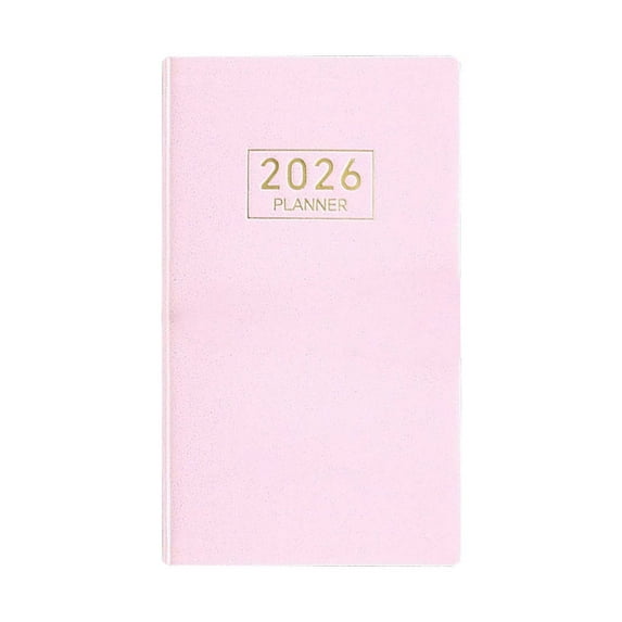 JOGZMZ 2026 A7 Daily Planner - Mini Pocket Organizer Notebook with Calendar, Portable Travel Journal & Scheduling Diary for Office Daily Use